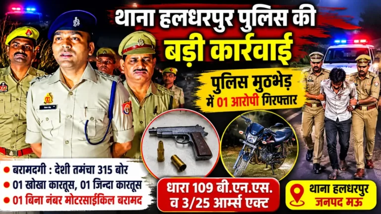 पुलिस मुठभेड़ में दुष्कर्म का आरोपी घायल, अवैध तमंचे के साथ गिरफ्तार