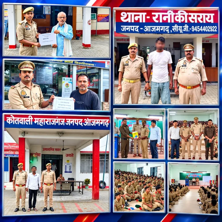 आजमगढ़ पुलिस का सराहनीय कार्य, साइबर फ्रॉड से लेकर अपराधियों पर कसा शिकंजा