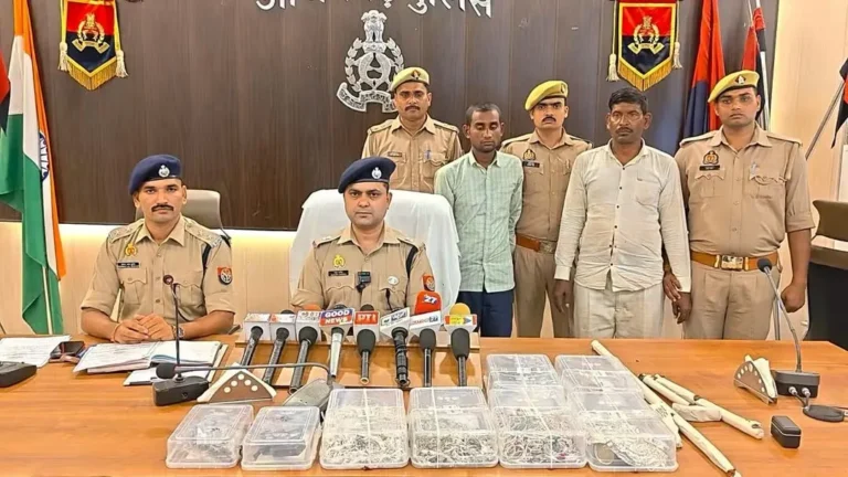 आजमगढ़ पुलिस की दो बड़ी मुठभेड़ फरिहा और खरिहानी चोरी कांड का ज्वेलरी चोरी कांड का खुलासा